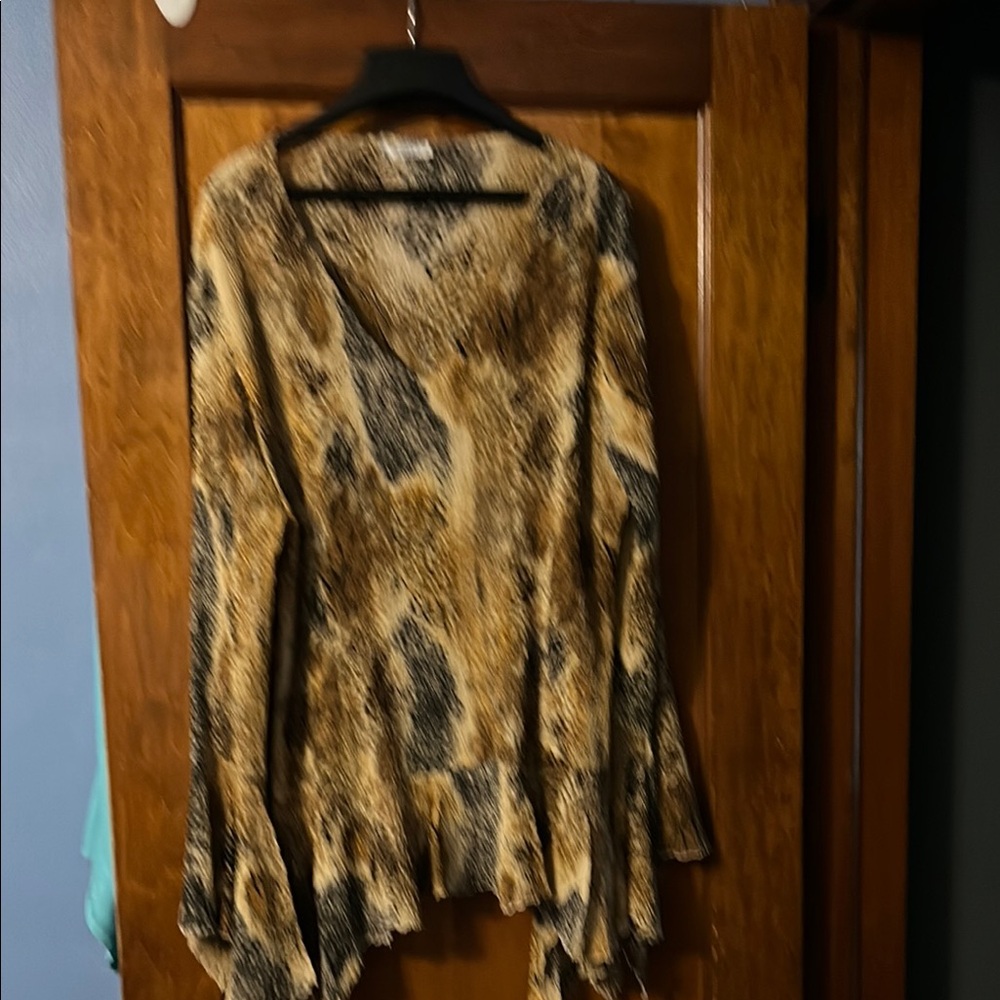 Animal Print Long Sleeve Top